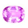 Sapphire Purple Gemstone Cushion, Loupe Clean